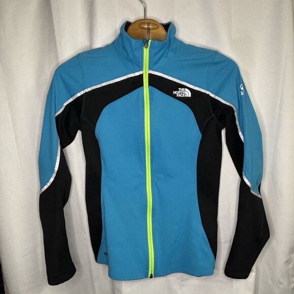 The North Face Women’s The Flight Series‎ Windstopper Blue Zip Jacket Medium - Picture 1 of 5
